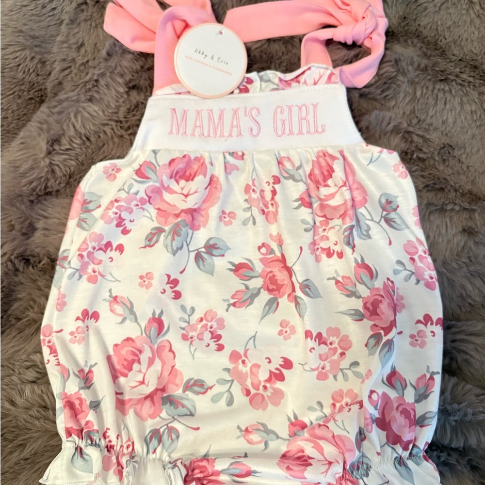 Floral Pink 'Mama's Girl' One Piece